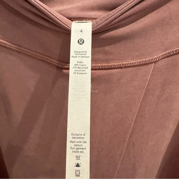 Lululemon Wide Leg High Rise Crop Pants in Spiced Chai, Size 4 - Picture 8 of 13